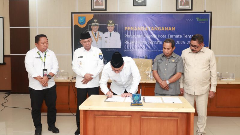 RPJMD Kota Ternate 2025-2029 Disahkan, Bakal Ada Mutasi Jabatan