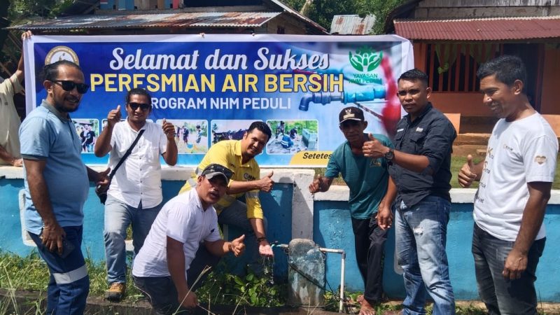 NHM Revitalisasi Fasilitas Air Bersih di Desa Pasir Putih, Akses Warga Kini Kembali Lancar
