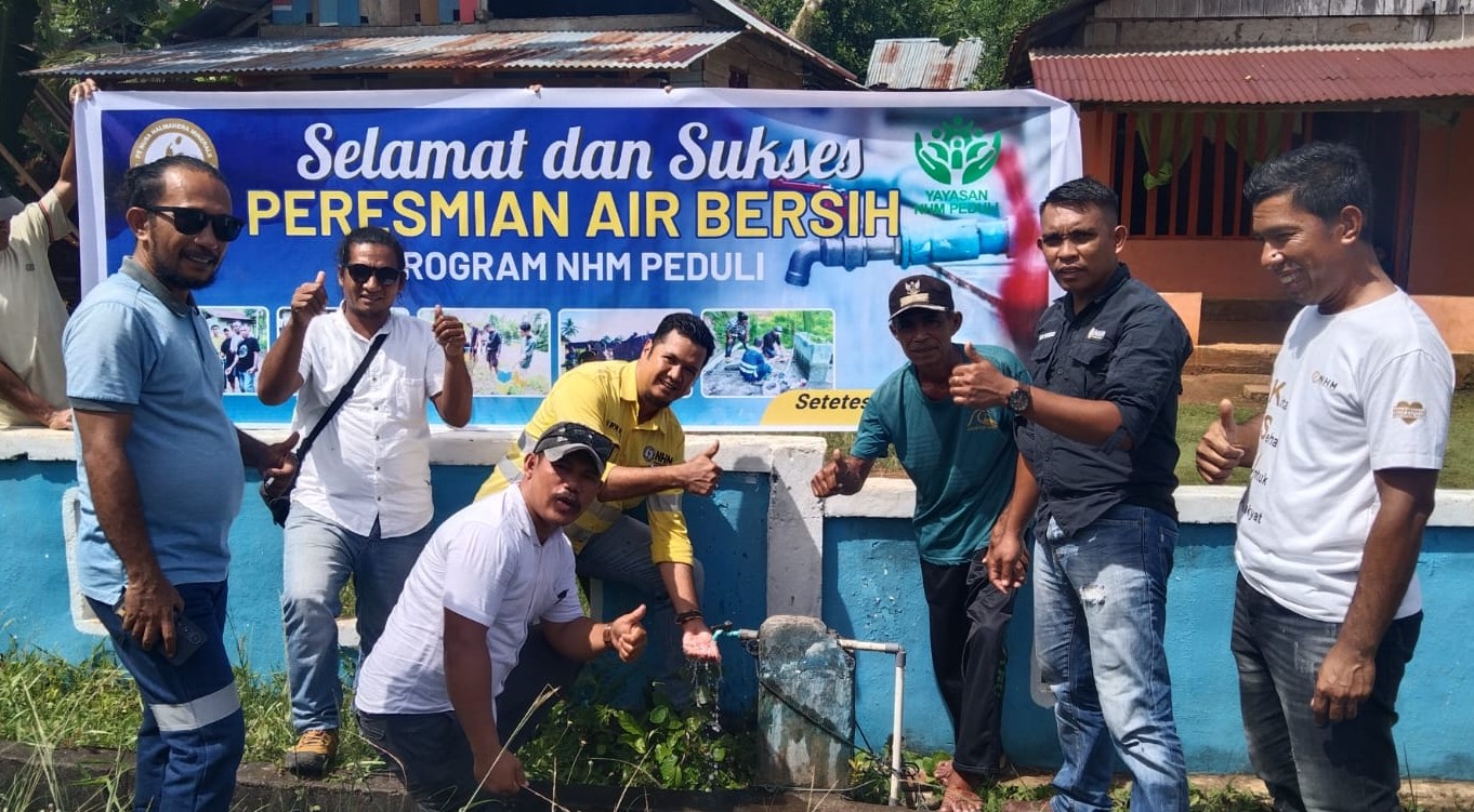 NHM Revitalisasi Fasilitas Air Bersih di Desa Pasir Putih, Akses Warga Kini Kembali Lancar