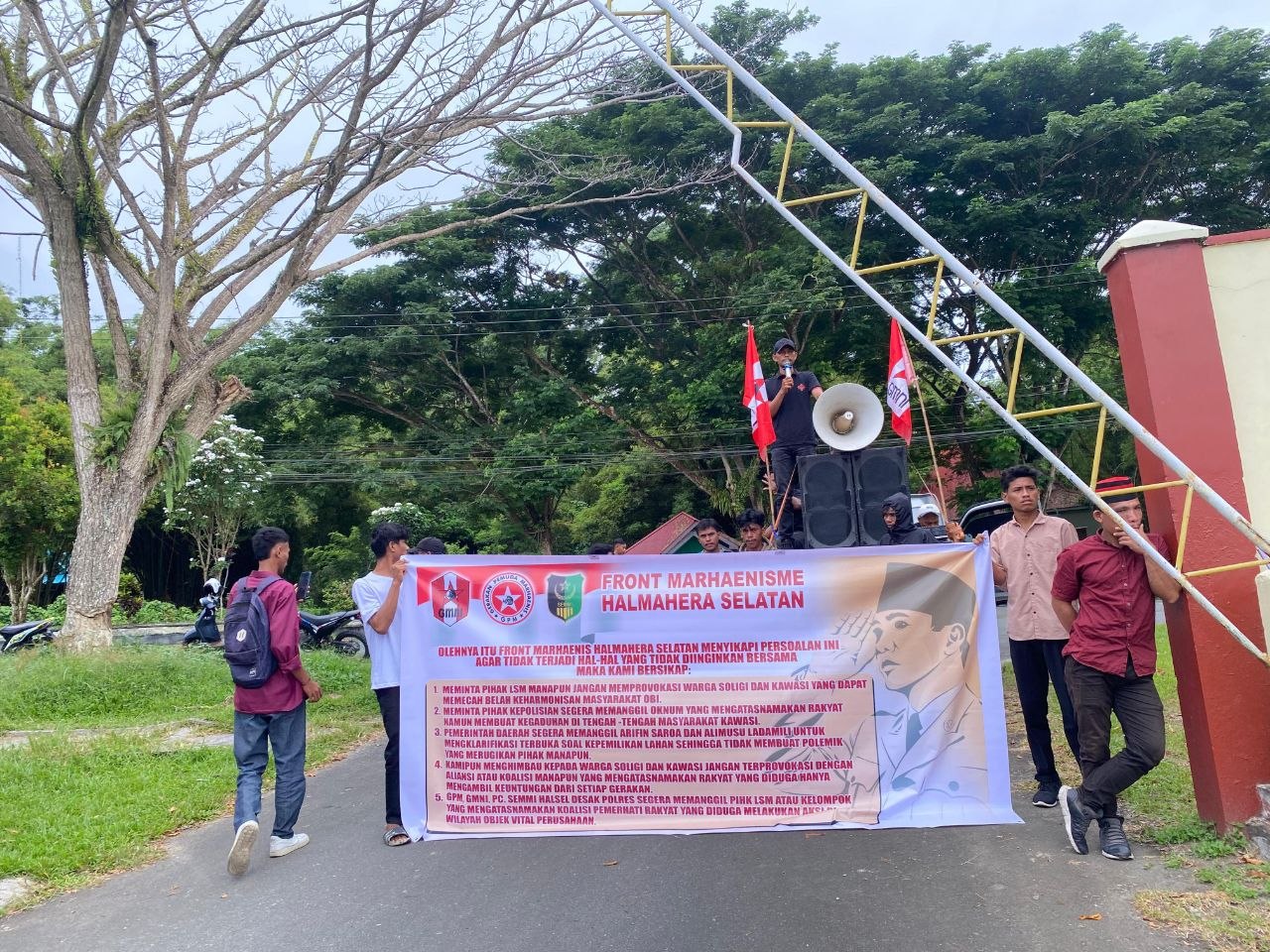 Polres Halsel Didesak Tindak Oknum yang Diduga Provokator Konflik Lahan di Obi