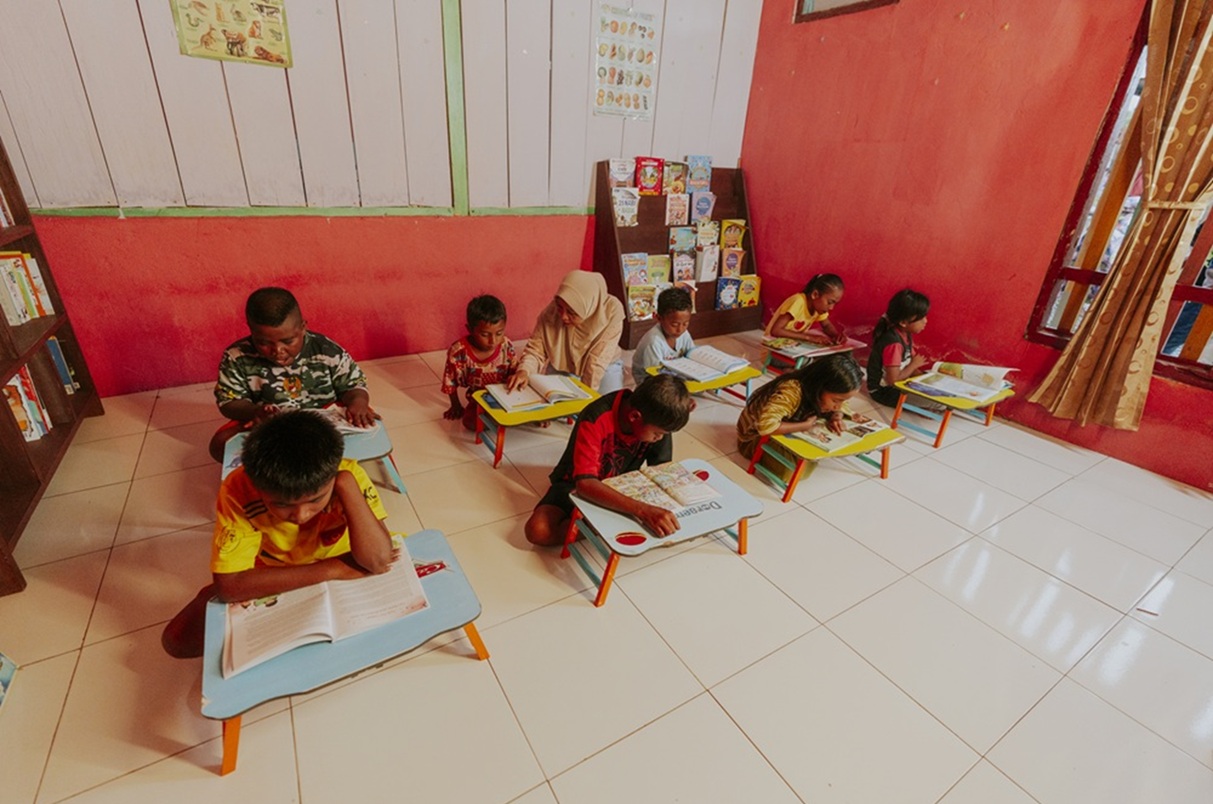 Sekolah dan Literasi di Kecamatan Obi Selatan Didorong Lebih Berkualitas