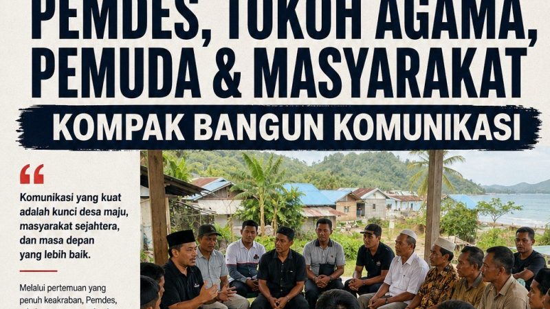 Kawasi Perkuat Kebersamaan: Pemdes, Tokoh Agama, Pemuda dan Masyarakat Bersatu Jalin Silaturahmi
